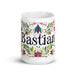 Bastian Exclusive Name Art Piece Home Office Work Coffee Mug Mexican Spanish Pride Gift Cup One-Of-A-Kind Calligraphy White Glossy Mug | B7 Mexicada