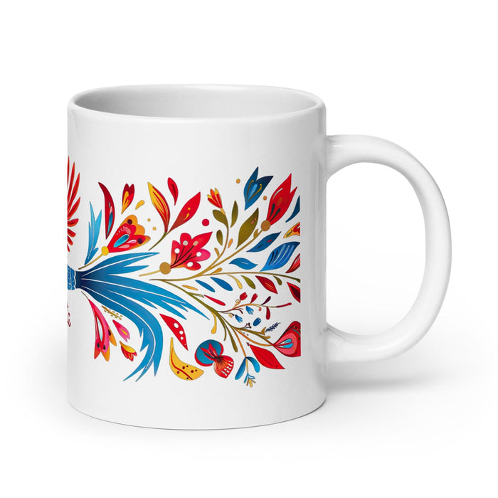 Bautista Exclusive Name Art Piece Home Office Work Coffee Mug Mexican Spanish Pride Gift Cup One-Of-A-Kind Calligraphy White Glossy Mug | B17 Mexicada 20 oz