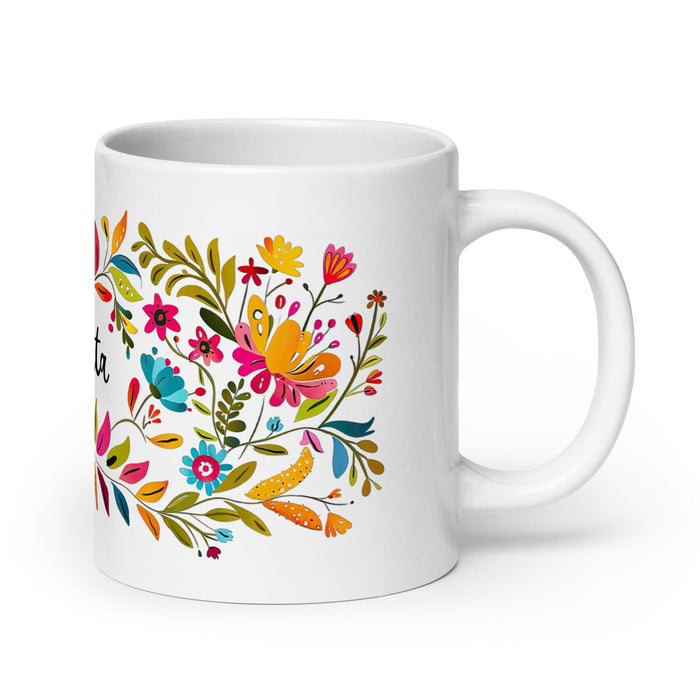 Bautista Exclusive Name Art Piece Home Office Work Coffee Mug Mexican Spanish Pride Gift Cup One-Of-A-Kind Calligraphy White Glossy Mug | B21 Mexicada 20 oz