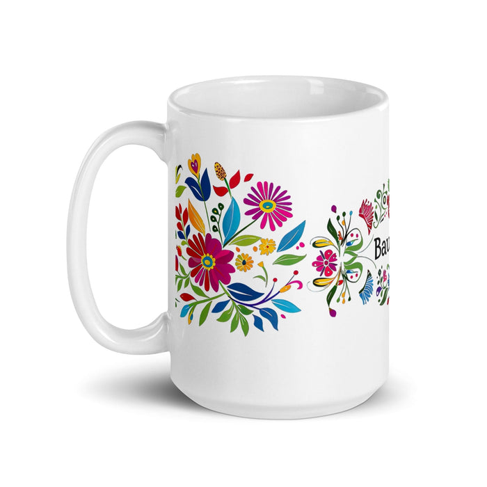 Bautista Exclusive Name Art Piece Home Office Work Coffee Mug Mexican Spanish Pride Gift Cup One-Of-A-Kind Calligraphy White Glossy Mug | B25 Mexicada