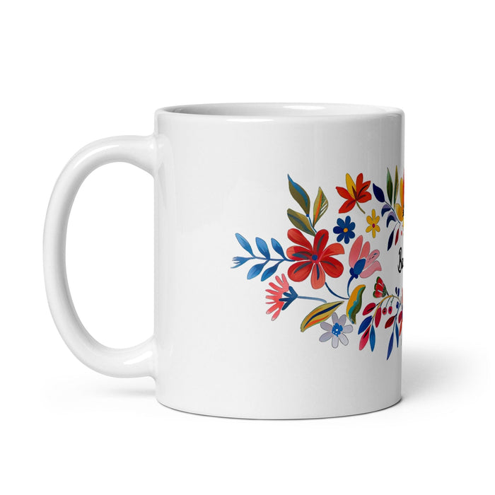 Bautista Exclusive Name Art Piece Home Office Work Coffee Mug Mexican Spanish Pride Gift Cup One-Of-A-Kind Calligraphy White Glossy Mug | B3 Mexicada