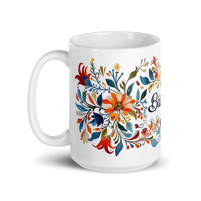 Bautista Exclusive Name Art Piece Home Office Work Coffee Mug Mexican Spanish Pride Gift Cup One-Of-A-Kind Calligraphy White Glossy Mug | B6 Mexicada