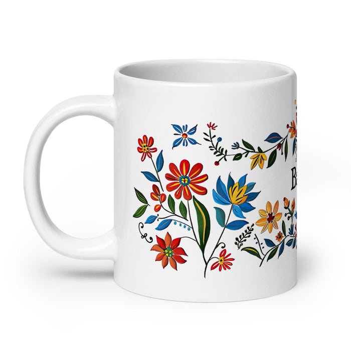 Bautista Exclusive Name Art Piece Home Office Work Coffee Mug Mexican Spanish Pride Gift Cup One-Of-A-Kind Calligraphy White Glossy Mug | B7 Mexicada