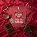 BE MINE AND PASS THE SALSA Shirt, Spicy Valentine's Day Tee, Funny Mexican Food Lover Unisex T-Shirt, Hot Chili Pepper and Rose Graphic Apparel, Romantic Foodie Gift, Red Fiesta Top Mexicada
