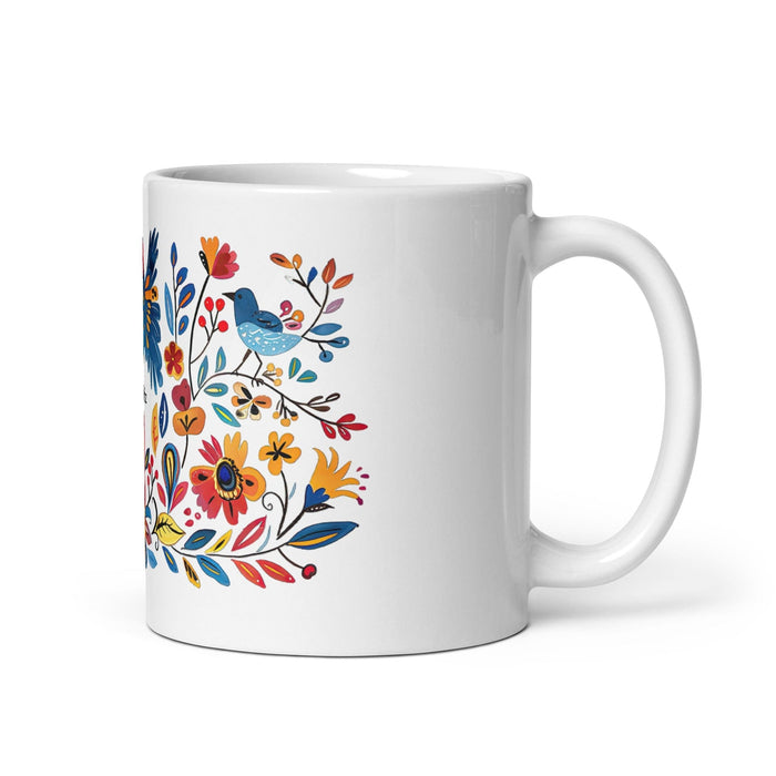 Beatriz Exclusive Name Art Piece Home Office Work Coffee Mug Mexican Spanish Pride Gift Cup One-Of-A-Kind Calligraphy White Glossy Mug | B15 Mexicada 11 oz