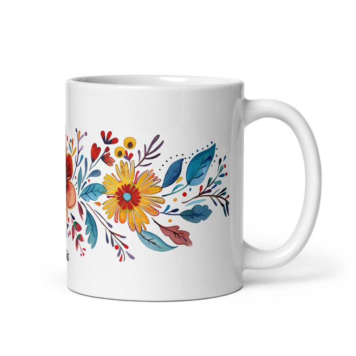 Beatriz Exclusive Name Art Piece Home Office Work Coffee Mug Mexican Spanish Pride Gift Cup One-Of-A-Kind Calligraphy White Glossy Mug | B2 Mexicada 11 oz