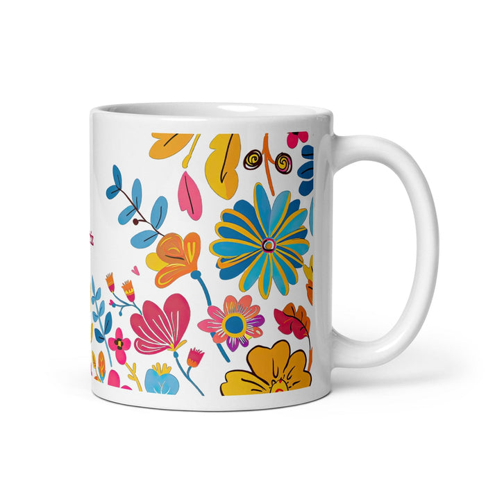 Beatriz Exclusive Name Art Piece Home Office Work Coffee Mug Mexican Spanish Pride Gift Cup One-Of-A-Kind Calligraphy White Glossy Mug | B24 Mexicada 11 oz