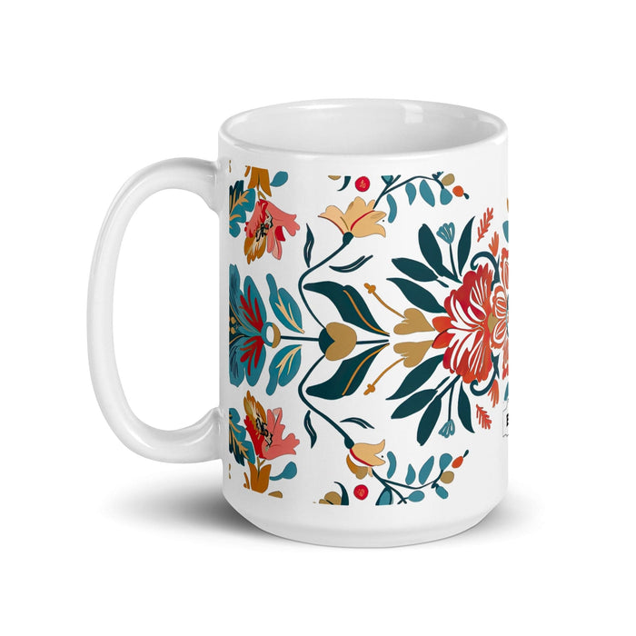 Belem Exclusive Name Art Piece Home Office Work Coffee Mug Mexican Spanish Pride Gift Cup One-Of-A-Kind Calligraphy White Glossy Mug | B10 Mexicada