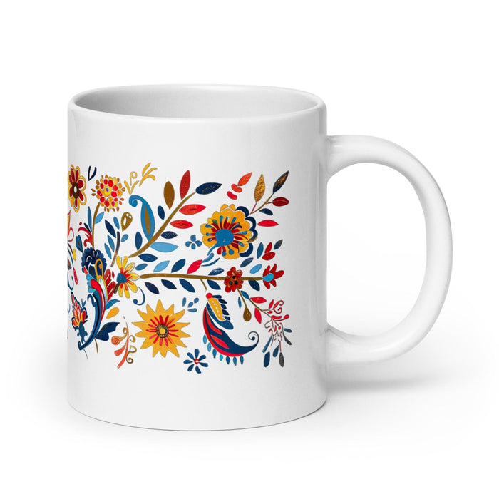 Belem Exclusive Name Art Piece Home Office Work Coffee Mug Mexican Spanish Pride Gift Cup One-Of-A-Kind Calligraphy White Glossy Mug | B12 Mexicada 20 oz