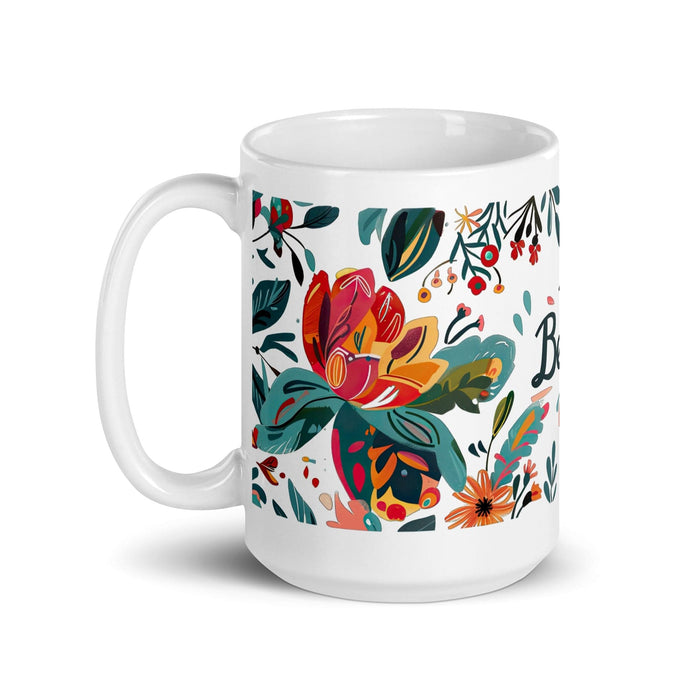 Belem Exclusive Name Art Piece Home Office Work Coffee Mug Mexican Spanish Pride Gift Cup One-Of-A-Kind Calligraphy White Glossy Mug | B13 Mexicada