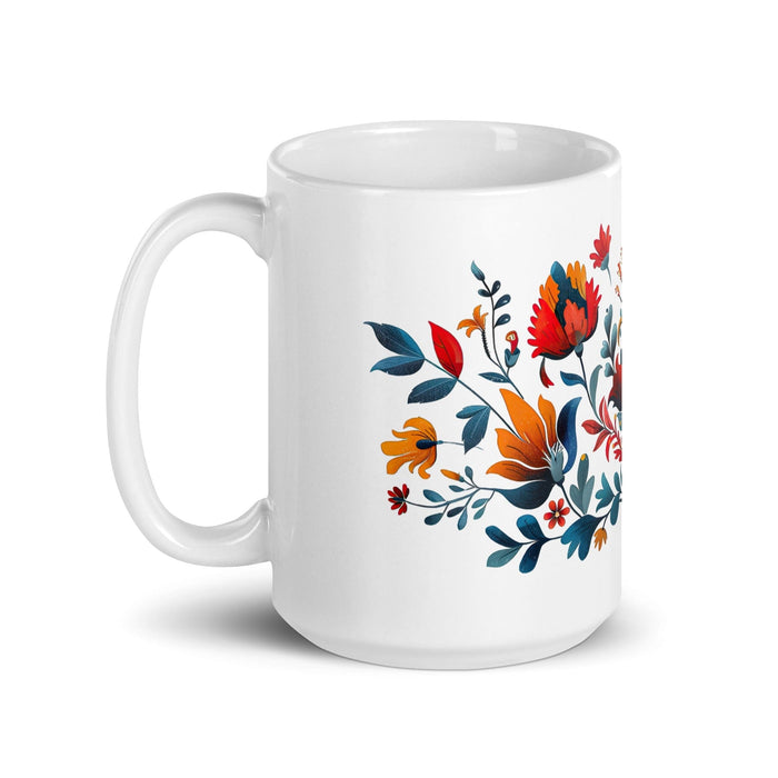 Belem Exclusive Name Art Piece Home Office Work Coffee Mug Mexican Spanish Pride Gift Cup One-Of-A-Kind Calligraphy White Glossy Mug | B14 Mexicada