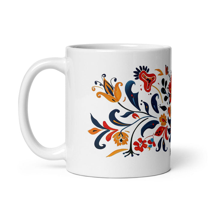 Belem Exclusive Name Art Piece Home Office Work Coffee Mug Mexican Spanish Pride Gift Cup One-Of-A-Kind Calligraphy White Glossy Mug | B19 Mexicada