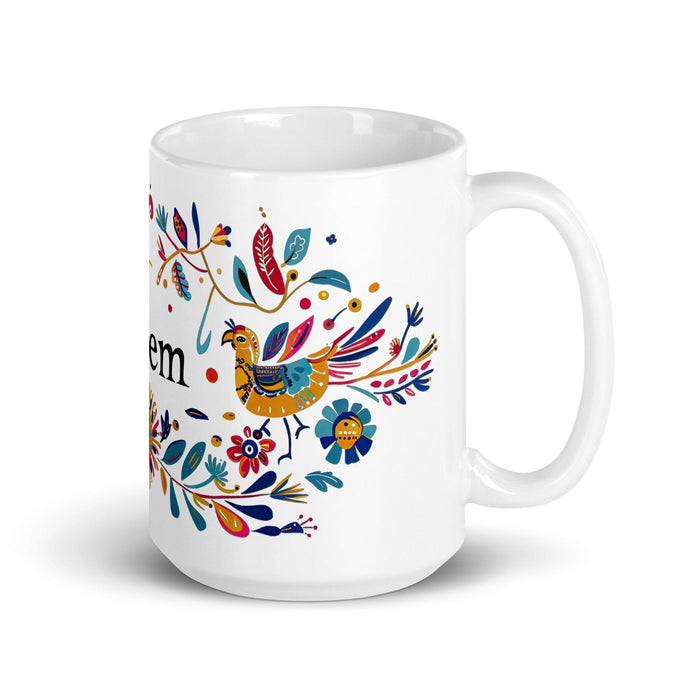 Belem Exclusive Name Art Piece Home Office Work Coffee Mug Mexican Spanish Pride Gift Cup One-Of-A-Kind Calligraphy White Glossy Mug | B21 Mexicada 15 oz