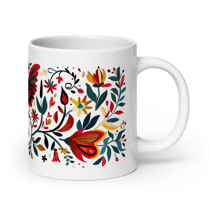 Belem Exclusive Name Art Piece Home Office Work Coffee Mug Mexican Spanish Pride Gift Cup One-Of-A-Kind Calligraphy White Glossy Mug | B5 Mexicada 20 oz