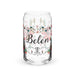 Belén Exclusive Name Art Piece Can - Shaped Glass Home Office Work Mexican Spanish Pride Gift Cup One - Of - A - Kind Calligraphy Glass | B16 - Mexicada