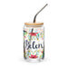 Belén Exclusive Name Art Piece Can - Shaped Glass Home Office Work Mexican Spanish Pride Gift Cup One - Of - A - Kind Calligraphy Glass | B20 - Mexicada