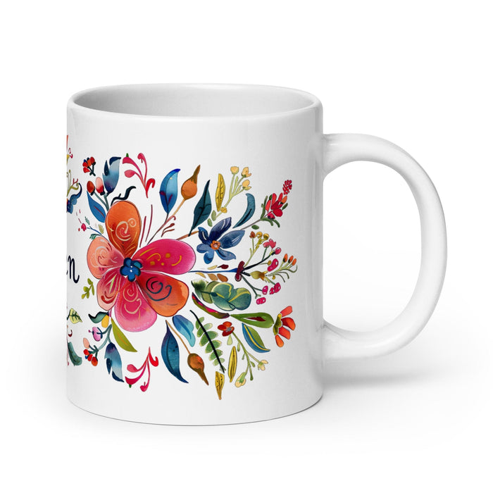 Belén Exclusive Name Art Piece Home Office Work Coffee Mug Mexican Spanish Pride Gift Cup One-Of-A-Kind Calligraphy White Glossy Mug | B10 Mexicada 20 oz