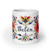 Belén Exclusive Name Art Piece Home Office Work Coffee Mug Mexican Spanish Pride Gift Cup One-Of-A-Kind Calligraphy White Glossy Mug | B10 Mexicada