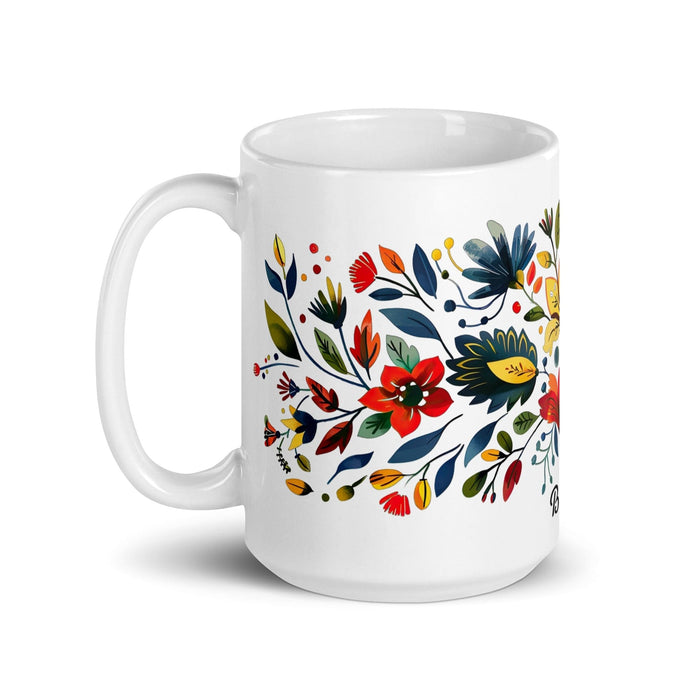 Belén Exclusive Name Art Piece Home Office Work Coffee Mug Mexican Spanish Pride Gift Cup One-Of-A-Kind Calligraphy White Glossy Mug | B15 Mexicada