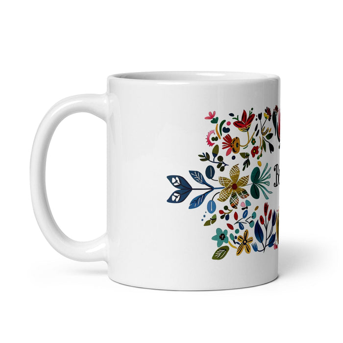 Belén Exclusive Name Art Piece Home Office Work Coffee Mug Mexican Spanish Pride Gift Cup One-Of-A-Kind Calligraphy White Glossy Mug | B16 Mexicada