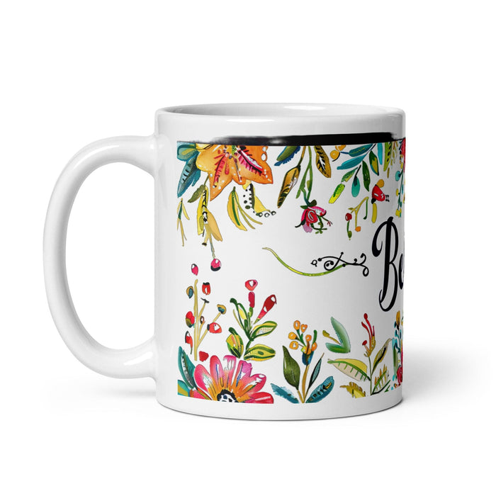 Belén Exclusive Name Art Piece Home Office Work Coffee Mug Mexican Spanish Pride Gift Cup One-Of-A-Kind Calligraphy White Glossy Mug | B20 Mexicada