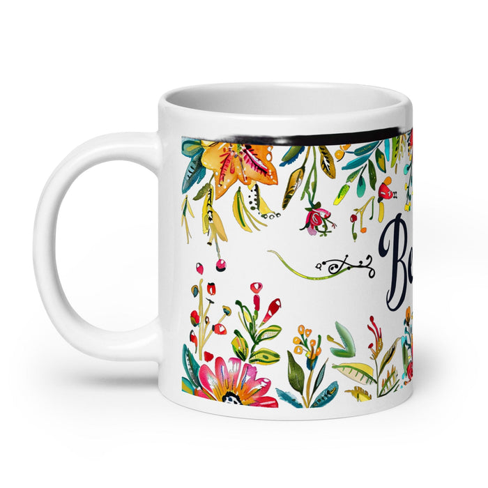 Belén Exclusive Name Art Piece Home Office Work Coffee Mug Mexican Spanish Pride Gift Cup One-Of-A-Kind Calligraphy White Glossy Mug | B20 Mexicada