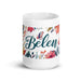 Belén Exclusive Name Art Piece Home Office Work Coffee Mug Mexican Spanish Pride Gift Cup One-Of-A-Kind Calligraphy White Glossy Mug | B22 Mexicada