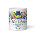 Belén Exclusive Name Art Piece Home Office Work Coffee Mug Mexican Spanish Pride Gift Cup One-Of-A-Kind Calligraphy White Glossy Mug | B23 Mexicada