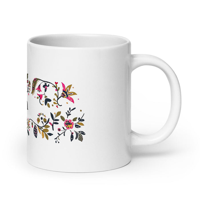 Belén Exclusive Name Art Piece Home Office Work Coffee Mug Mexican Spanish Pride Gift Cup One-Of-A-Kind Calligraphy White Glossy Mug | B26 Mexicada 20 oz