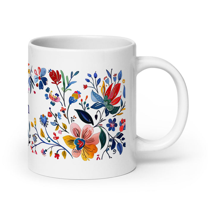 Belén Exclusive Name Art Piece Home Office Work Coffee Mug Mexican Spanish Pride Gift Cup One-Of-A-Kind Calligraphy White Glossy Mug | B3 Mexicada 20 oz