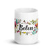 Belén Exclusive Name Art Piece Home Office Work Coffee Mug Mexican Spanish Pride Gift Cup One-Of-A-Kind Calligraphy White Glossy Mug | B4 Mexicada