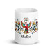 Belén Exclusive Name Art Piece Home Office Work Coffee Mug Mexican Spanish Pride Gift Cup One-Of-A-Kind Calligraphy White Glossy Mug | B9 Mexicada