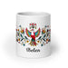 Belén Exclusive Name Art Piece Home Office Work Coffee Mug Mexican Spanish Pride Gift Cup One-Of-A-Kind Calligraphy White Glossy Mug | B9 Mexicada