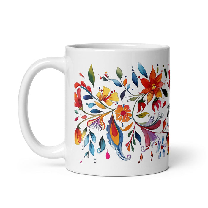 Belinda Exclusive Name Art Piece Home Office Work Coffee Mug Mexican Spanish Pride Gift Cup One-Of-A-Kind Calligraphy White Glossy Mug | B1 Mexicada