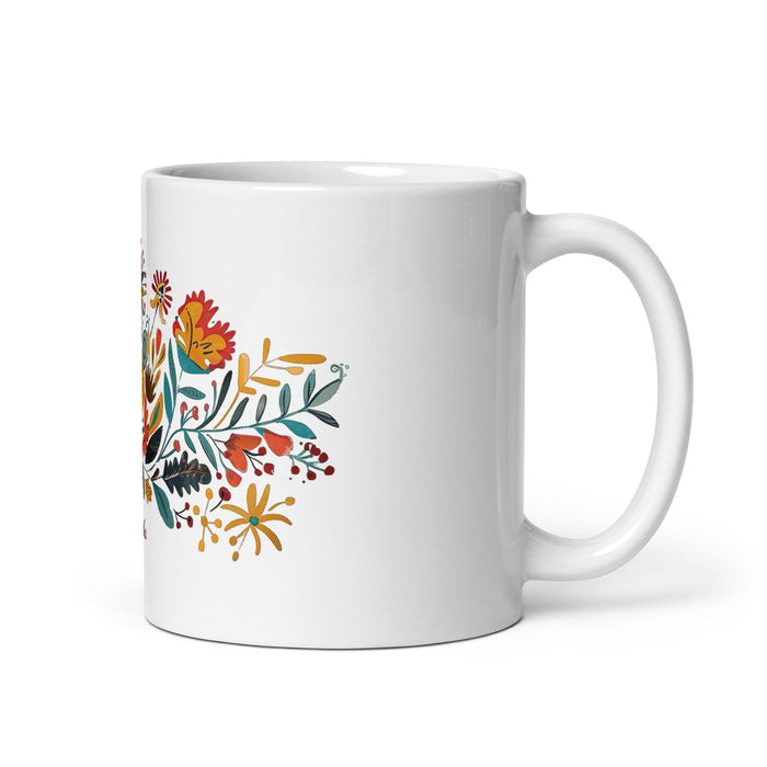 Belinda Exclusive Name Art Piece Home Office Work Coffee Mug Mexican Spanish Pride Gift Cup One-Of-A-Kind Calligraphy White Glossy Mug | B16 Mexicada 11 oz