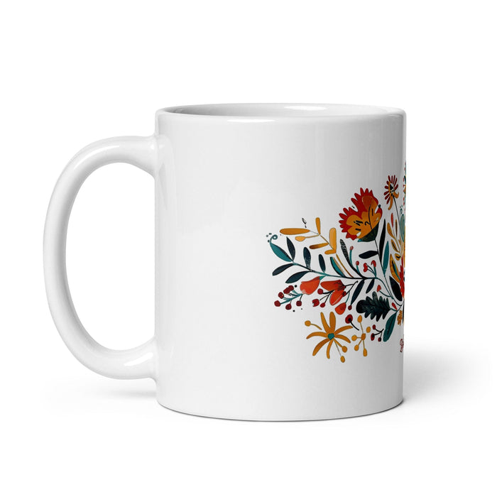 Belinda Exclusive Name Art Piece Home Office Work Coffee Mug Mexican Spanish Pride Gift Cup One-Of-A-Kind Calligraphy White Glossy Mug | B16 Mexicada