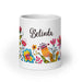 Belinda Exclusive Name Art Piece Home Office Work Coffee Mug Mexican Spanish Pride Gift Cup One-Of-A-Kind Calligraphy White Glossy Mug | B18 Mexicada