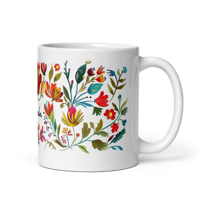 Belinda Exclusive Name Art Piece Home Office Work Coffee Mug Mexican Spanish Pride Gift Cup One-Of-A-Kind Calligraphy White Glossy Mug | B25 Mexicada 11 oz