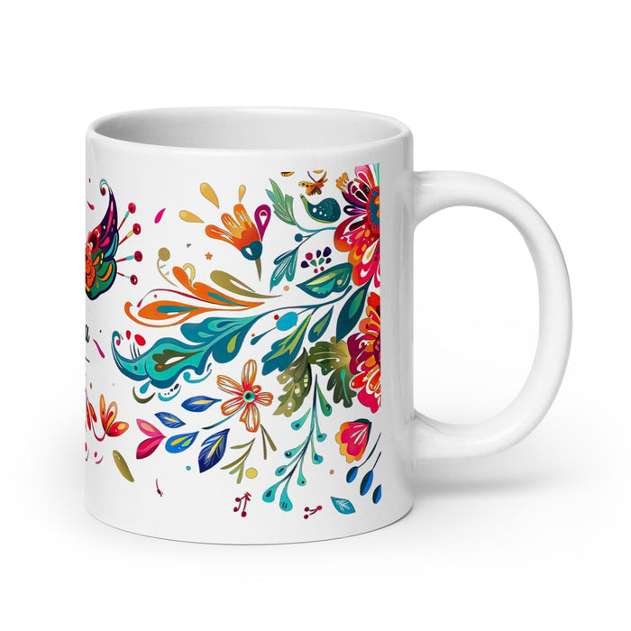 Belinda Exclusive Name Art Piece Home Office Work Coffee Mug Mexican Spanish Pride Gift Cup One-Of-A-Kind Calligraphy White Glossy Mug | B7 Mexicada 20 oz