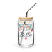 Bella Exclusive Name Art Piece Can-Shaped Glass Home Office Work Mexican Spanish Pride Gift Cup One-Of-A-Kind Calligraphy Glass | B30 Mexicada 16 oz With Lid & Straw