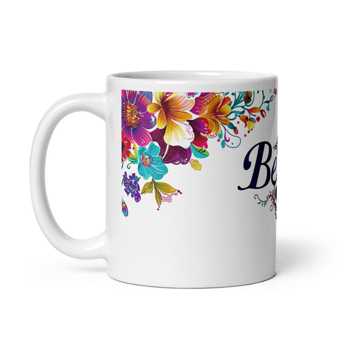 Bella Exclusive Name Art Piece Home Office Work Coffee Mug Mexican Spanish Pride Gift Cup One-Of-A-Kind Calligraphy White Glossy Mug | B1 Mexicada