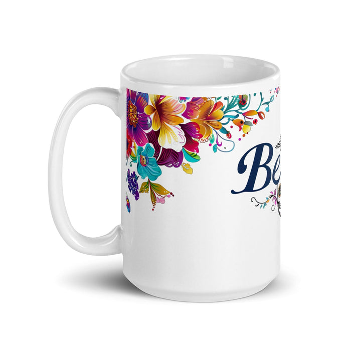 Bella Exclusive Name Art Piece Home Office Work Coffee Mug Mexican Spanish Pride Gift Cup One-Of-A-Kind Calligraphy White Glossy Mug | B1 Mexicada