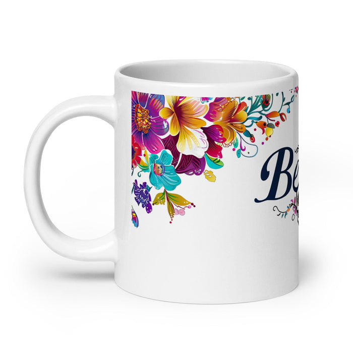 Bella Exclusive Name Art Piece Home Office Work Coffee Mug Mexican Spanish Pride Gift Cup One-Of-A-Kind Calligraphy White Glossy Mug | B1 Mexicada