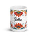 Bella Exclusive Name Art Piece Home Office Work Coffee Mug Mexican Spanish Pride Gift Cup One-Of-A-Kind Calligraphy White Glossy Mug | B10 Mexicada