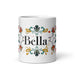 Bella Exclusive Name Art Piece Home Office Work Coffee Mug Mexican Spanish Pride Gift Cup One-Of-A-Kind Calligraphy White Glossy Mug | B12 Mexicada