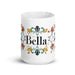 Bella Exclusive Name Art Piece Home Office Work Coffee Mug Mexican Spanish Pride Gift Cup One-Of-A-Kind Calligraphy White Glossy Mug | B12 Mexicada