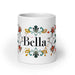 Bella Exclusive Name Art Piece Home Office Work Coffee Mug Mexican Spanish Pride Gift Cup One-Of-A-Kind Calligraphy White Glossy Mug | B12 Mexicada