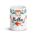 Bella Exclusive Name Art Piece Home Office Work Coffee Mug Mexican Spanish Pride Gift Cup One-Of-A-Kind Calligraphy White Glossy Mug | B13 Mexicada