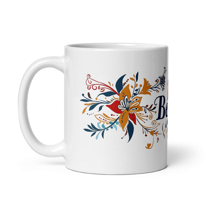 Bella Exclusive Name Art Piece Home Office Work Coffee Mug Mexican Spanish Pride Gift Cup One-Of-A-Kind Calligraphy White Glossy Mug | B14 Mexicada