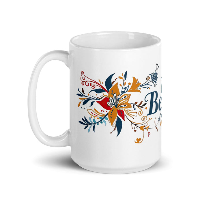 Bella Exclusive Name Art Piece Home Office Work Coffee Mug Mexican Spanish Pride Gift Cup One-Of-A-Kind Calligraphy White Glossy Mug | B14 Mexicada